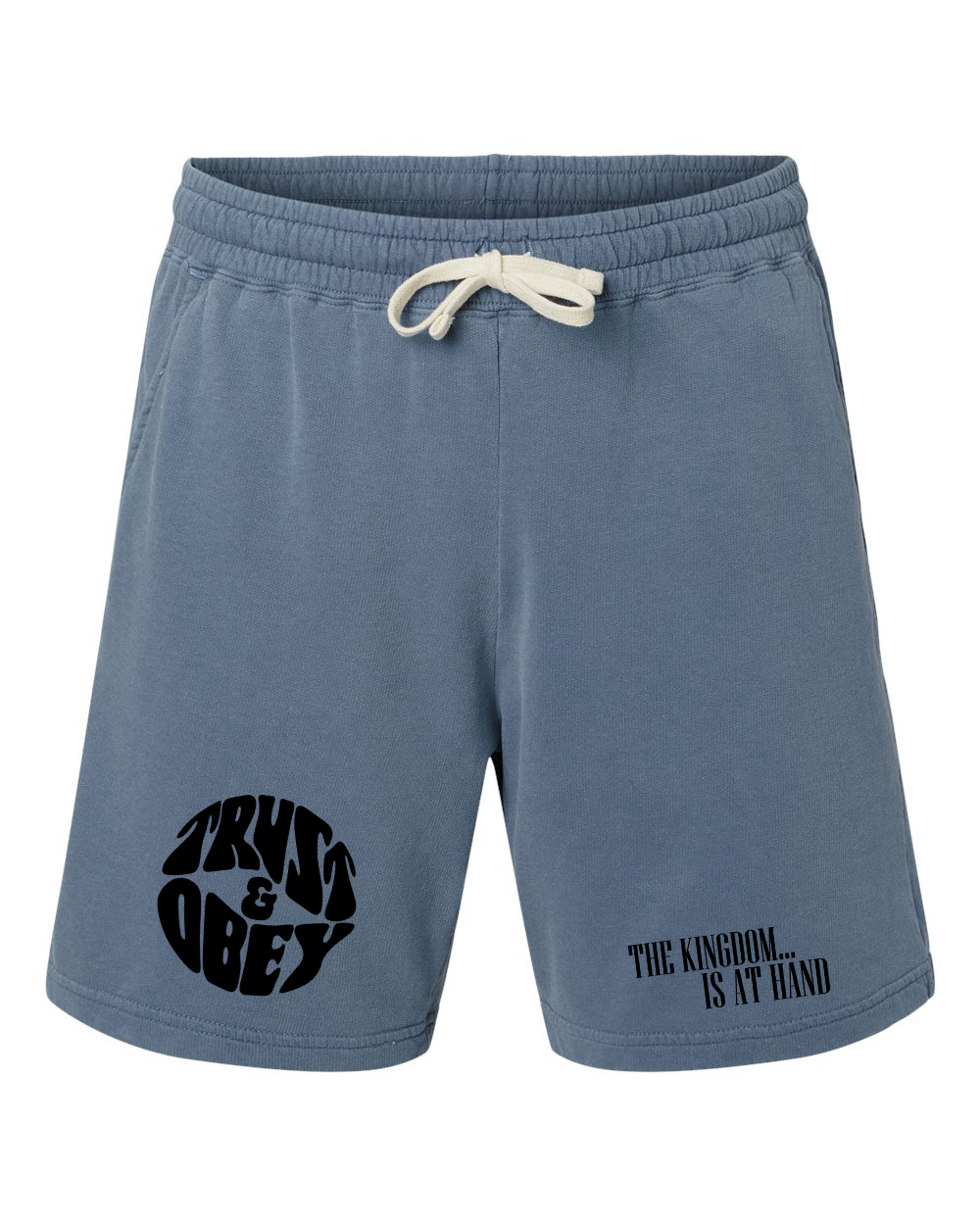 Trust and Obey Shorts Blue