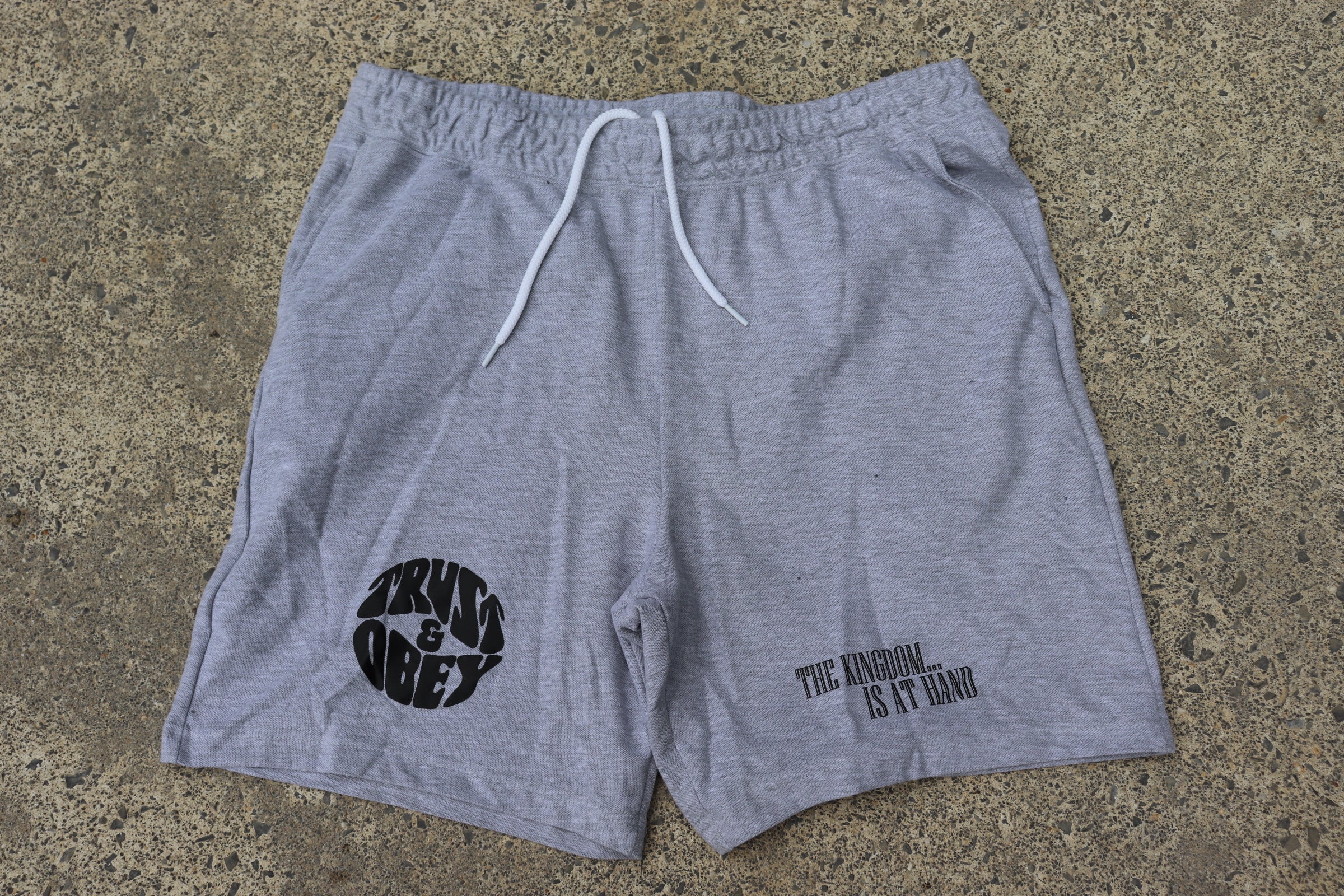 Trust and Obey Shorts Heather Grey