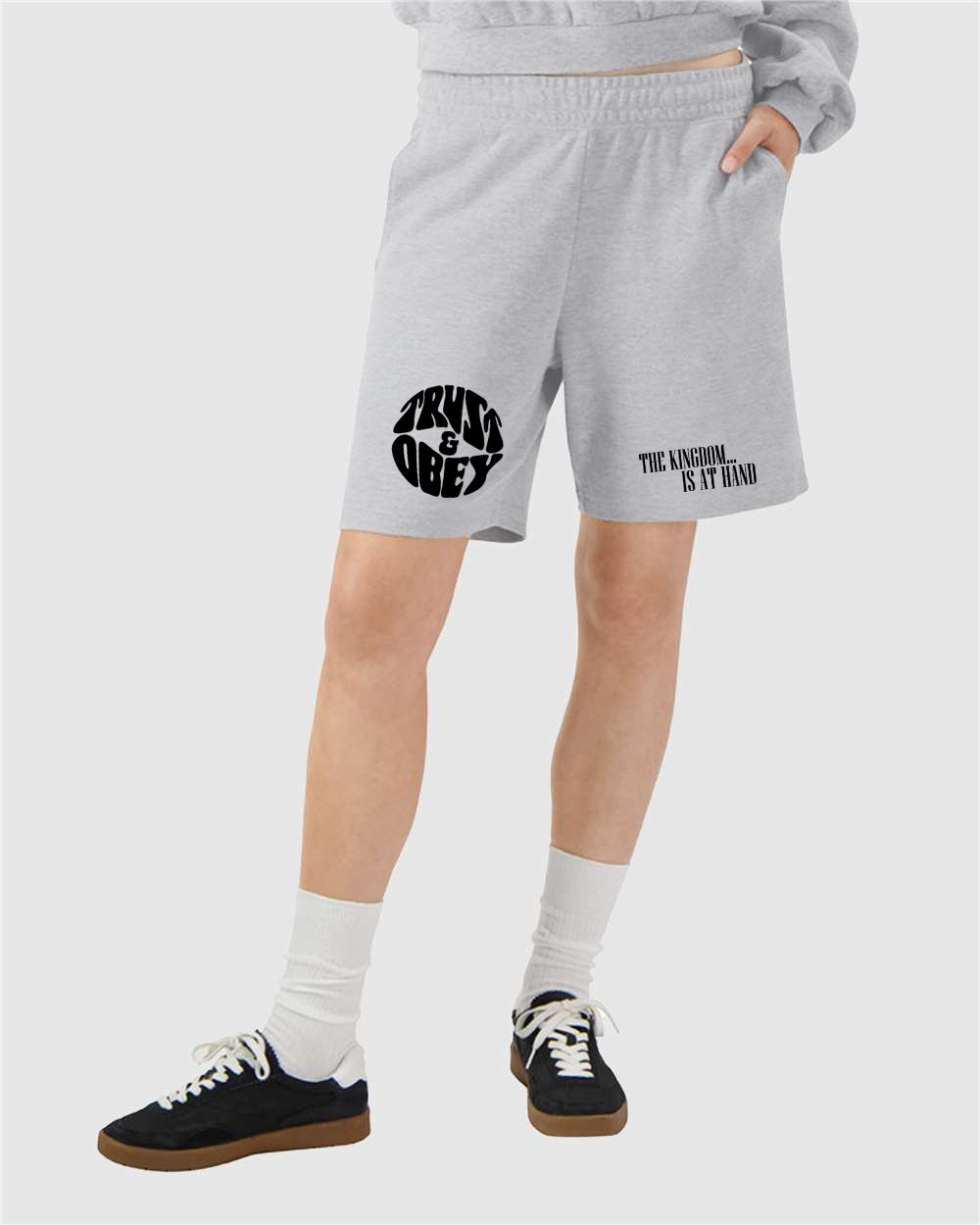 Trust and Obey Shorts Heather Grey