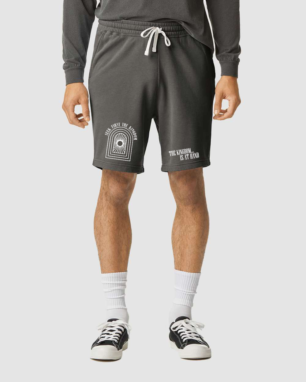 Seek First The Kingdom Shorts Pepper Grey