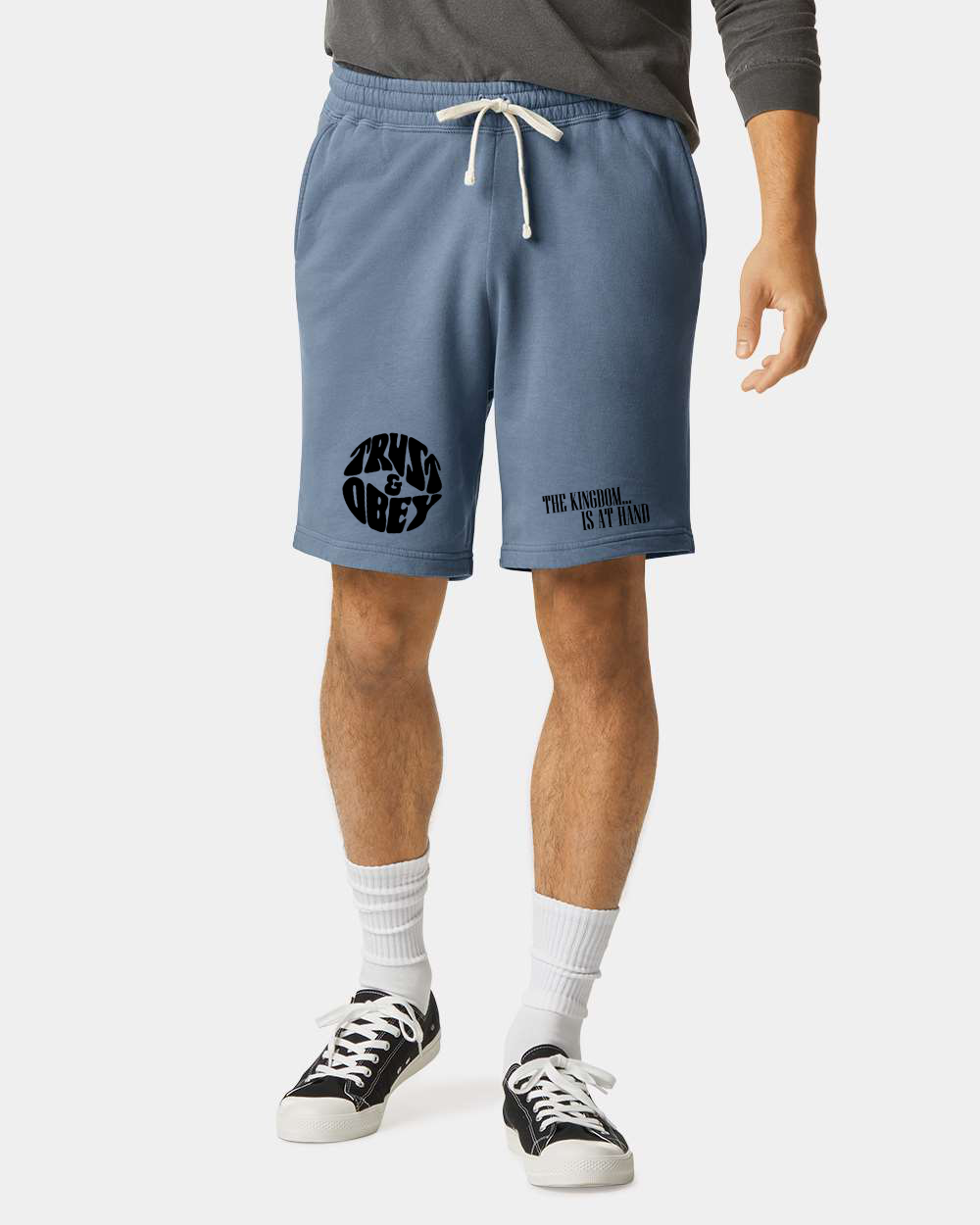 Trust and Obey Shorts Blue